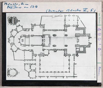 Vorschaubild Münster: Dom, Grundriss von 1710 